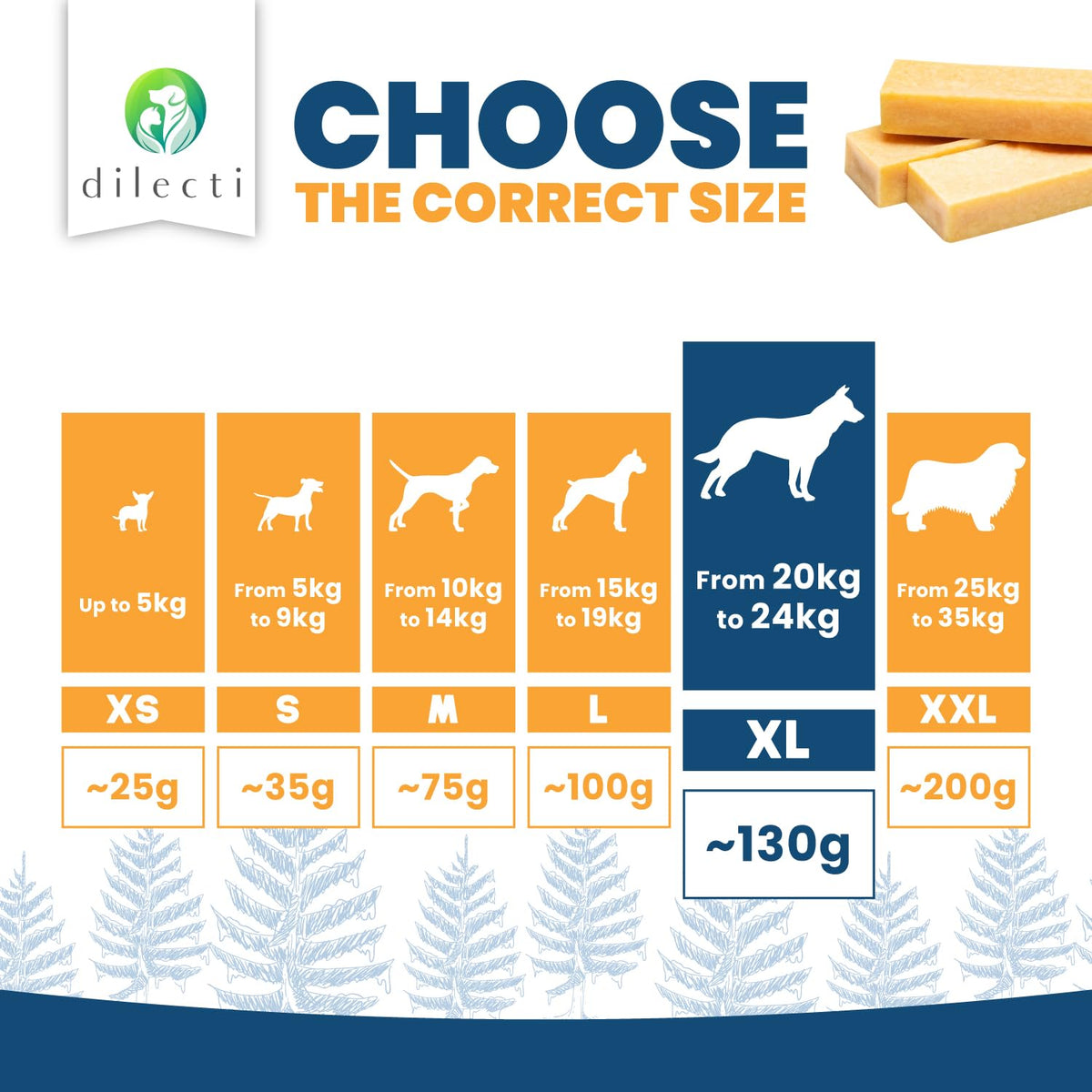 Natural Dog Chews - Delicious, Hard and Long Lasting Yak Chews for Dogs, Dog Treats for Dental Care, Dental Sticks for Healthy Teeth - L size (pack of 3) - Sayby’s