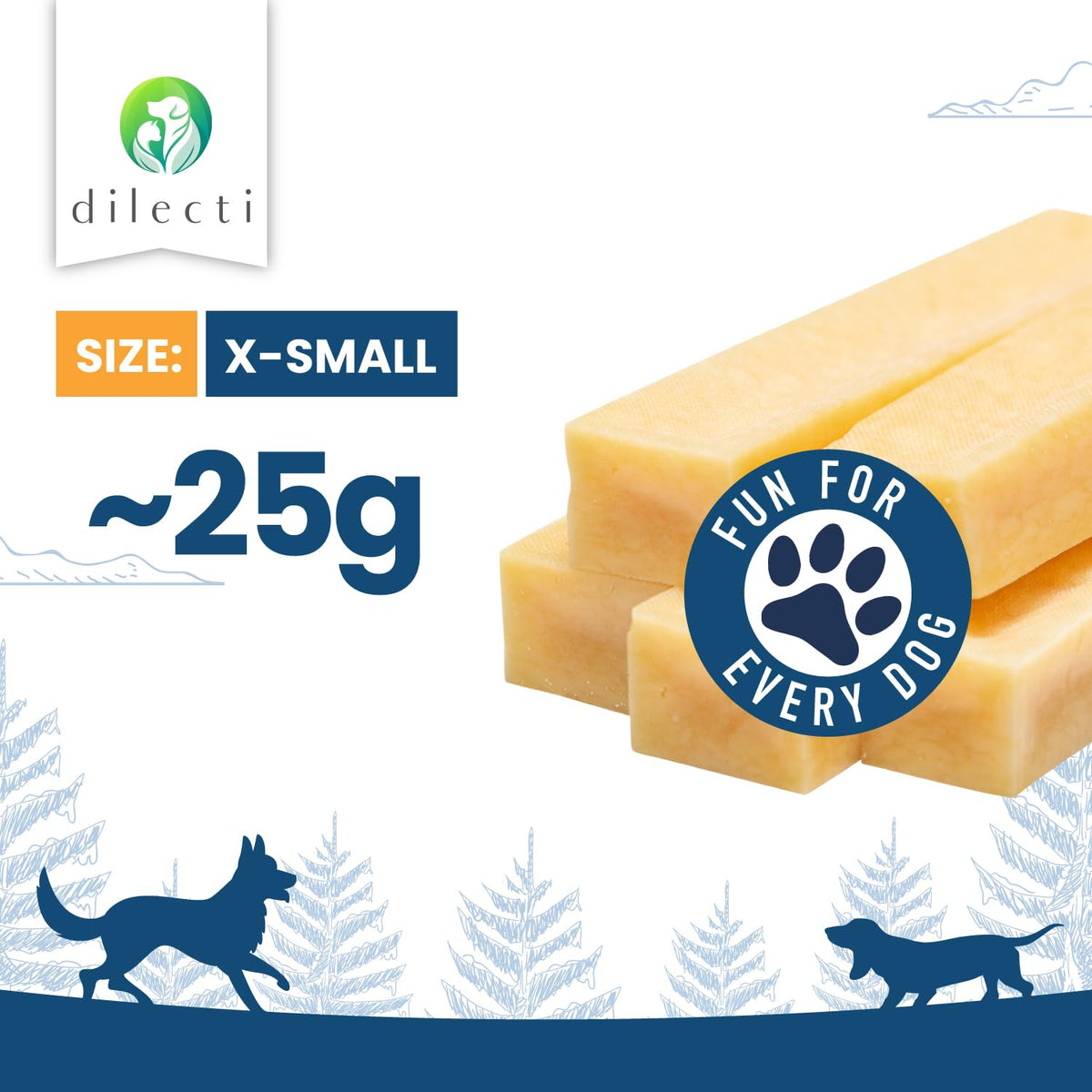 Natural Dog Chews - Delicious, Hard and Long Lasting Yak Chews for Dogs, Dog Treats for Dental Care, Dental Sticks for Healthy Teeth - L size (pack of 3) - Sayby’s