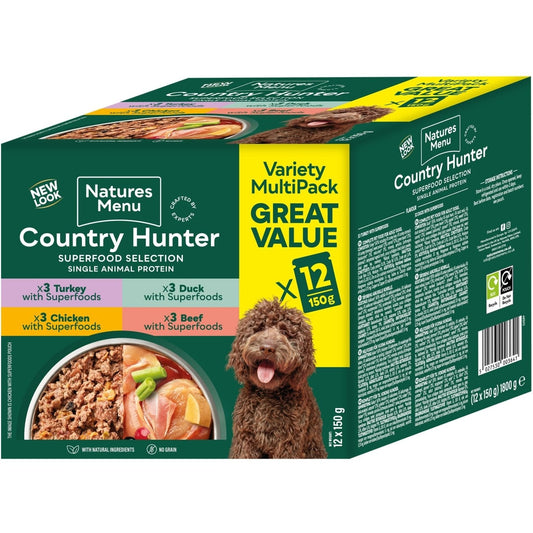 Natures Menu Country Hunter Dog Food Pouch Grass Grazed - Sayby’s