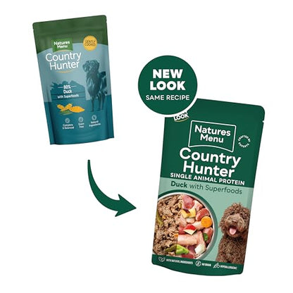 Natures Menu Country Hunter Dog Food Pouch Grass Grazed - Sayby’s