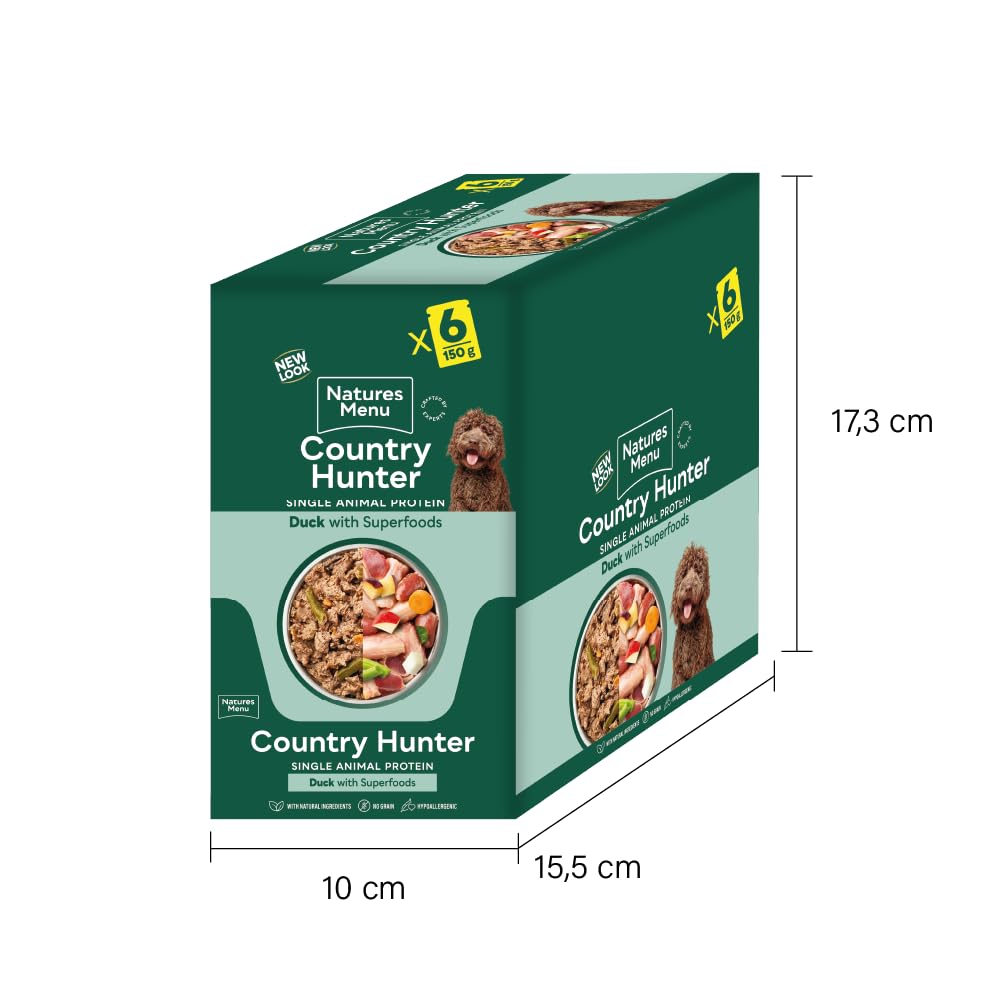Natures Menu Country Hunter Dog Food Pouch Grass Grazed - Sayby’s