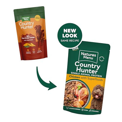Natures Menu Country Hunter Dog Food Pouch Grass Grazed - Sayby’s