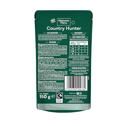 Natures Menu Country Hunter Dog Food Pouch Grass Grazed - Sayby’s