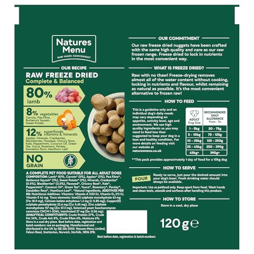 Natures Menu Freeze Dried Complete & Balanced Nuggets - Sayby’s