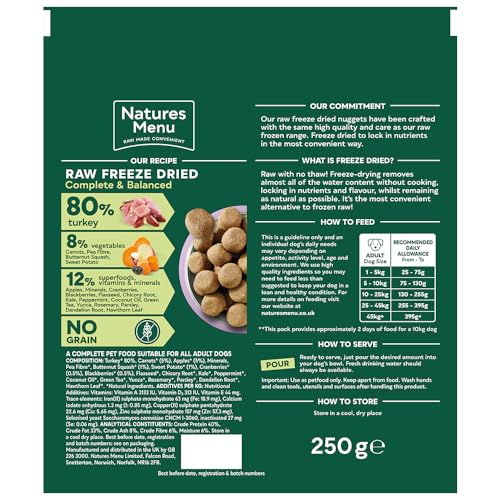 Natures Menu Freeze Dried Complete & Balanced Nuggets - Sayby’s