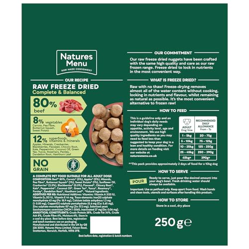 Natures Menu Freeze Dried Complete & Balanced Nuggets - Sayby’s