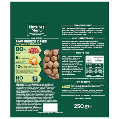 Natures Menu Freeze Dried Complete & Balanced Nuggets - Sayby’s