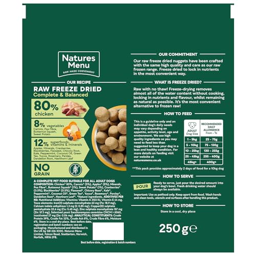Natures Menu Freeze Dried Complete & Balanced Nuggets - Sayby’s