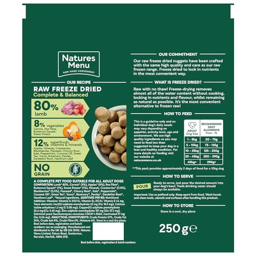Natures Menu Freeze Dried Complete & Balanced Nuggets - Sayby’s