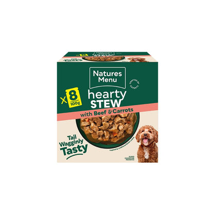 Natures Menu Hearty Stews - Chunks in Gravy Wet Food Pouches for Adult Dogs - Sayby’s
