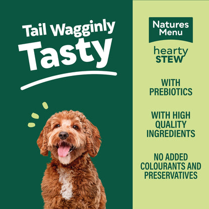 Natures Menu Hearty Stews - Chunks in Gravy Wet Food Pouches for Adult Dogs - Sayby’s