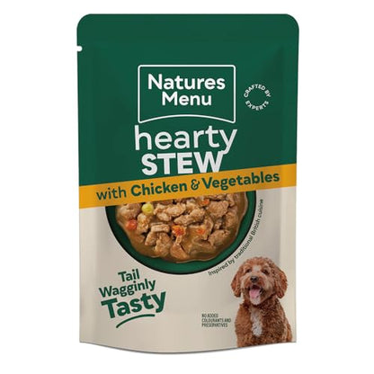 Natures Menu Hearty Stews - Chunks in Gravy Wet Food Pouches for Adult Dogs - Sayby’s