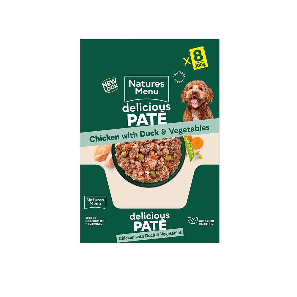 Natures Menu - Wet Dog Food - Pouches for Adult Dogs - Mixed Variety - 8 x 300g - Sayby’s
