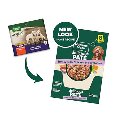 Natures Menu - Wet Dog Food - Pouches for Adult Dogs - Mixed Variety - 8 x 300g - Sayby’s
