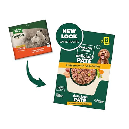 Natures Menu - Wet Dog Food - Pouches for Adult Dogs - Mixed Variety - 8 x 300g - Sayby’s