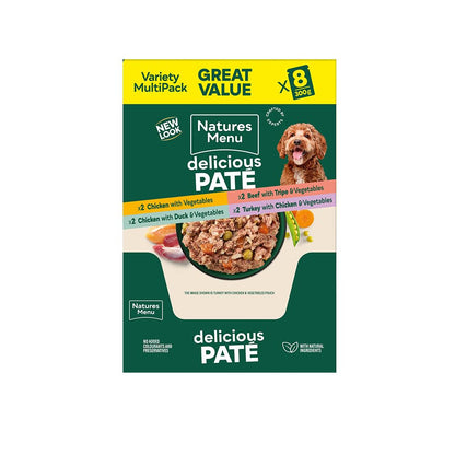 Natures Menu - Wet Dog Food - Pouches for Adult Dogs - Mixed Variety - 8 x 300g - Sayby’s