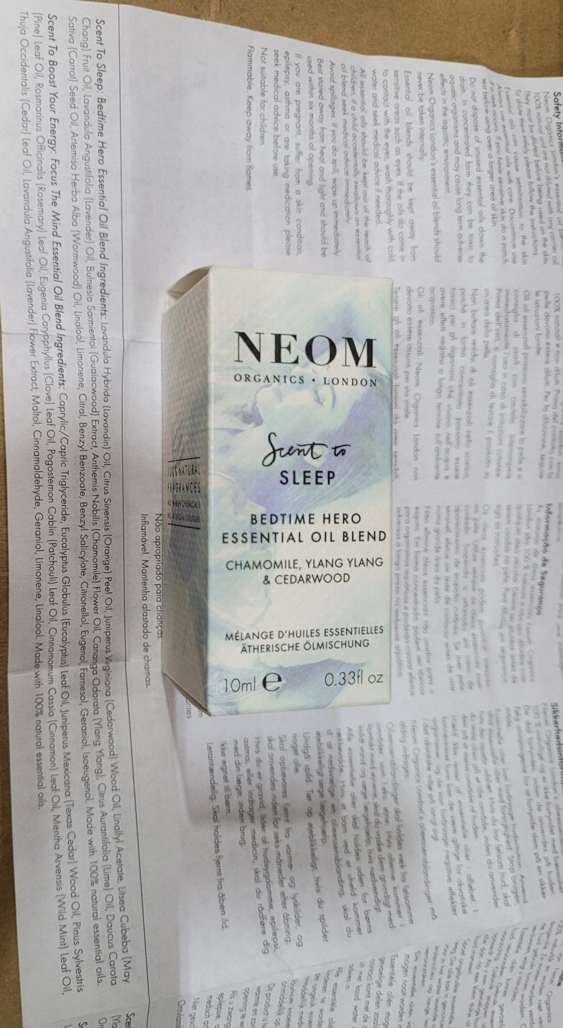 NEOM - Real Luxury Essential Oil Blend, 10ml | Lavender, Jasmine & Sandalwood | Scent to De-Stress Range - Sayby’s
