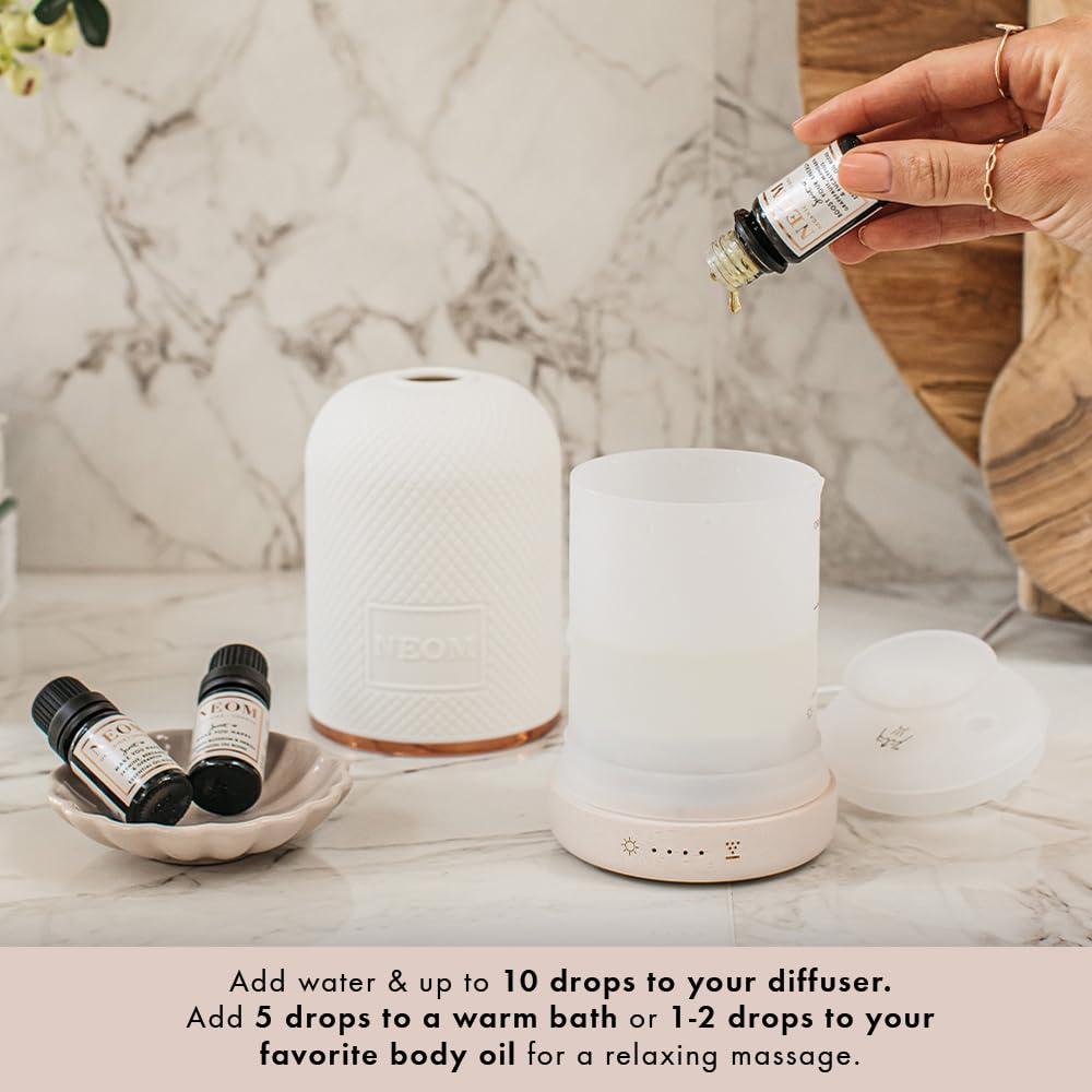 NEOM - Real Luxury Essential Oil Blend, 10ml | Lavender, Jasmine & Sandalwood | Scent to De-Stress Range - Sayby’s