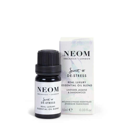 NEOM - Real Luxury Essential Oil Blend, 10ml | Lavender, Jasmine & Sandalwood | Scent to De-Stress Range - Sayby’s
