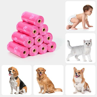 Nineaccy Biodegradable Dog Poo Bags with Holder-240 Large Poop Bags, Corn Starch Blended Compostable Poo Bag, Extra Thick Strong Leak Proof Poop Waste Bag for Dogs - Sayby’s