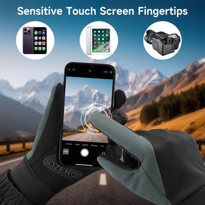 OZERO Thermal Gloves Touch Screen, Water Resistant Windproof Winter Gloves for Running Cycling Driving Hiking Biking Riding Outdoor for Men Women - Sayby’s