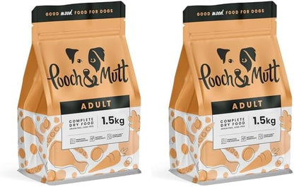 Pooch & Mutt - Complete Adult Dry Dog Food (Grain Free), Chicken & Superfood Blend, 1.5kg - Sayby’s