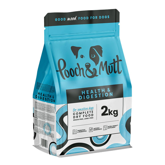 Pooch & Mutt - Health & Digestion, Complete Dry Dog Food (Grain Free), Salmon and Sweet Potato, 2kg - Sayby’s