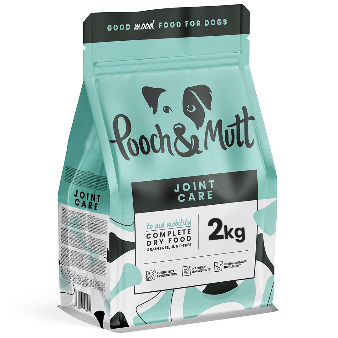 Pooch & Mutt - Joint Care, Complete Grain Free Dry Dog Food for Mobility Support, Salmon and Sweet Potato, 2kg - Sayby’s