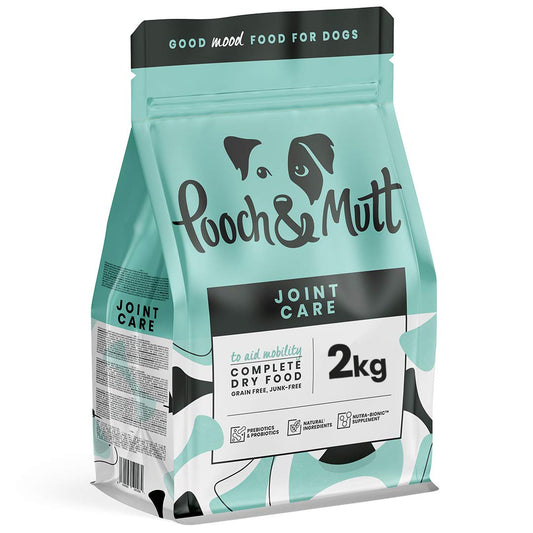 Pooch & Mutt - Joint Care, Complete Grain Free Dry Dog Food for Mobility Support, Salmon and Sweet Potato, 2kg - Sayby’s