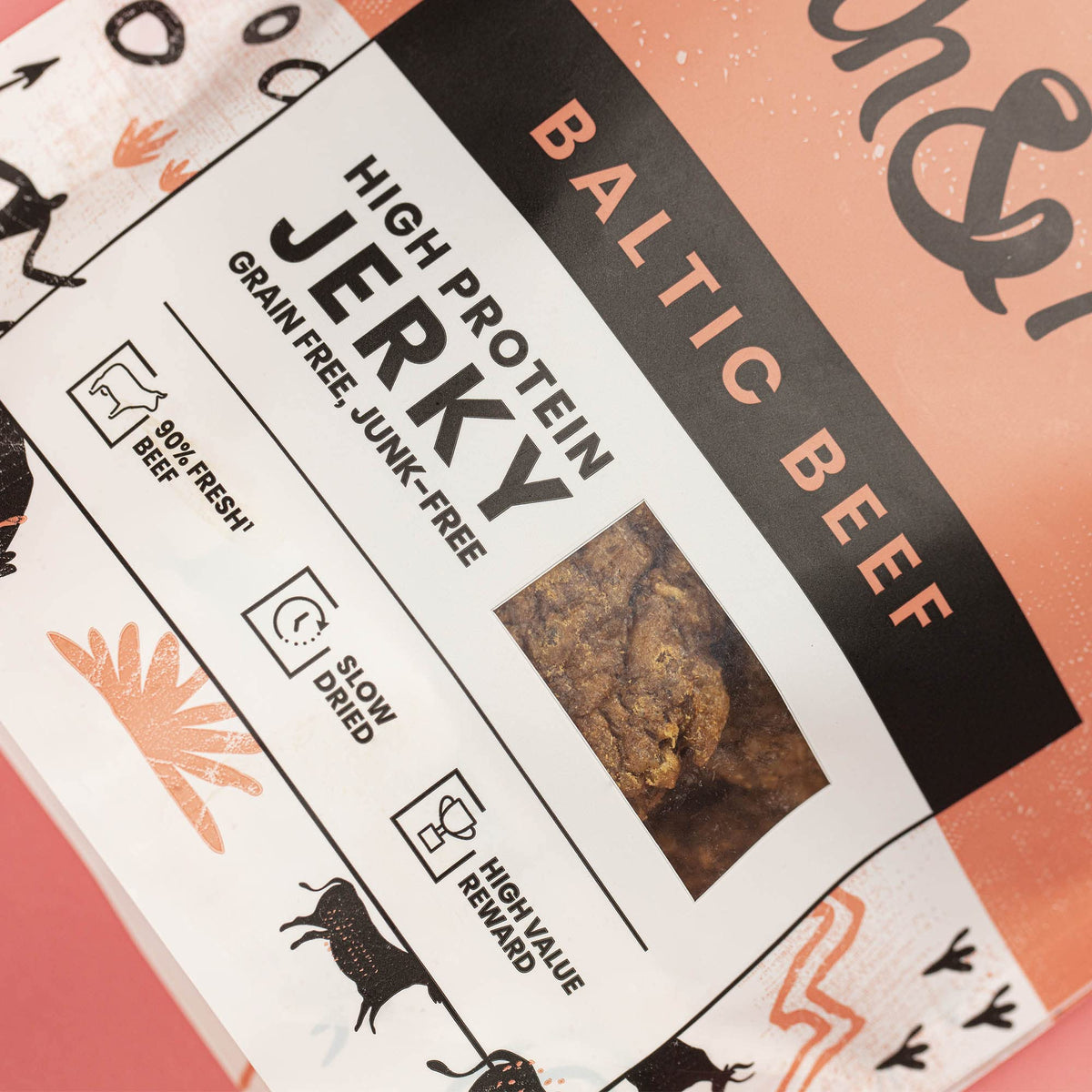Pooch & Mutt - Meaty Jerky Treats, Grain Free Baltic Beef for Training Reward - Sayby’s