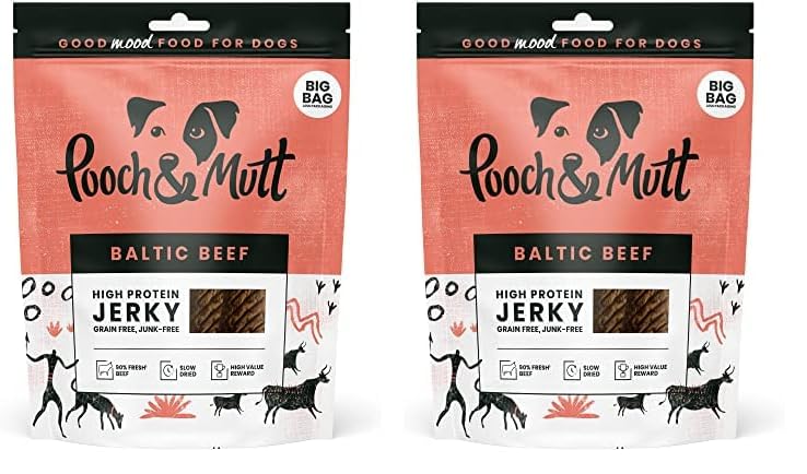 Pooch & Mutt - Meaty Jerky Treats, Grain Free Baltic Beef for Training Reward - Sayby’s
