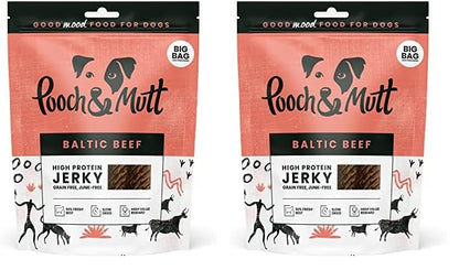 Pooch & Mutt - Meaty Jerky Treats, Grain Free Baltic Beef for Training Reward - Sayby’s