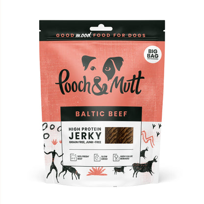 Pooch & Mutt - Meaty Jerky Treats, Grain Free Baltic Beef for Training Reward - Sayby’s