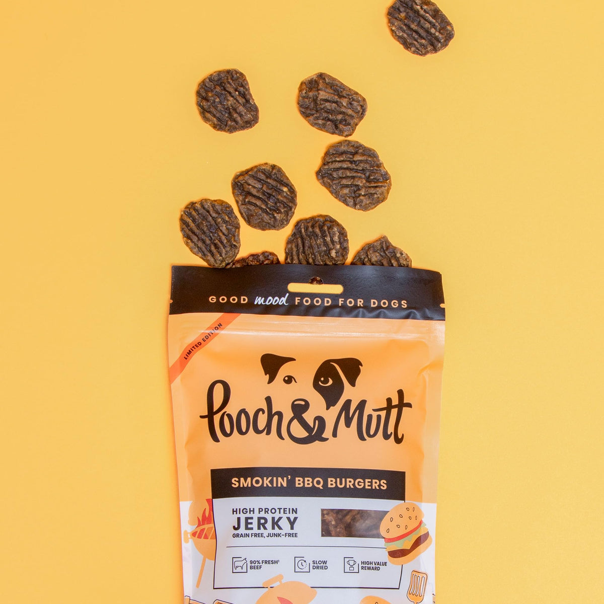 Pooch & Mutt - Meaty Jerky Treats, Grain Free Baltic Beef for Training Reward - Sayby’s