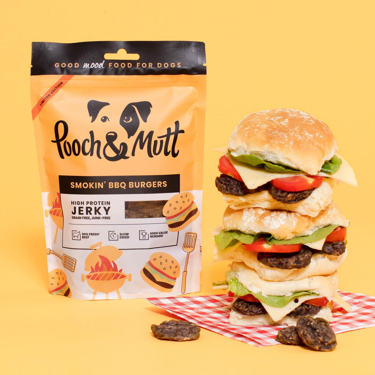 Pooch & Mutt - Meaty Jerky Treats, Grain Free Baltic Beef for Training Reward - Sayby’s