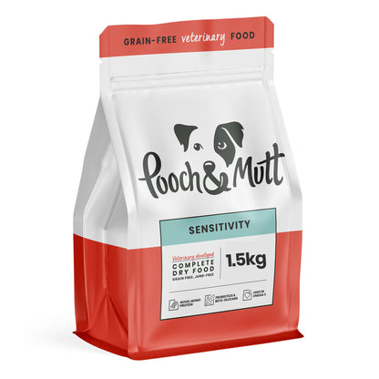 Pooch & Mutt – Veterinary Diet Dog Food (Grain Free), Sensitivity, 1.5kg (Packaging may vary) - Sayby’s