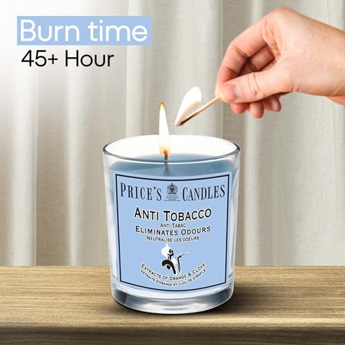 Price's - Household Pet Jar Candle - Odour Eliminating Candle - Made With Orange, Lemon & Thyme Extracts - Clean, Fresh, Quality Fragrance - Long Lasting Scent - Sayby’s