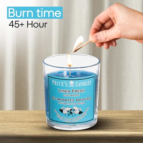 Price's - Household Pet Jar Candle - Odour Eliminating Candle - Made With Orange, Lemon & Thyme Extracts - Clean, Fresh, Quality Fragrance - Long Lasting Scent - Sayby’s