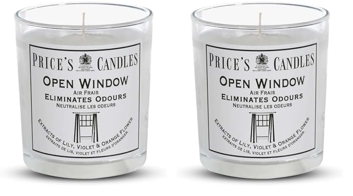 Price's - Household Pet Jar Candle - Odour Eliminating Candle - Made With Orange, Lemon & Thyme Extracts - Clean, Fresh, Quality Fragrance - Long Lasting Scent - Sayby’s