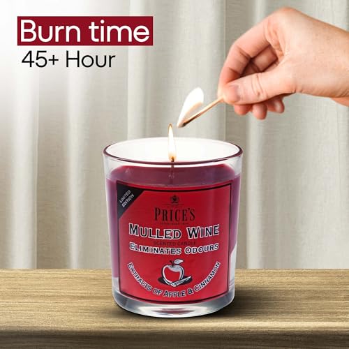 Price's - Household Pet Jar Candle - Odour Eliminating Candle - Made With Orange, Lemon & Thyme Extracts - Clean, Fresh, Quality Fragrance - Long Lasting Scent - Sayby’s