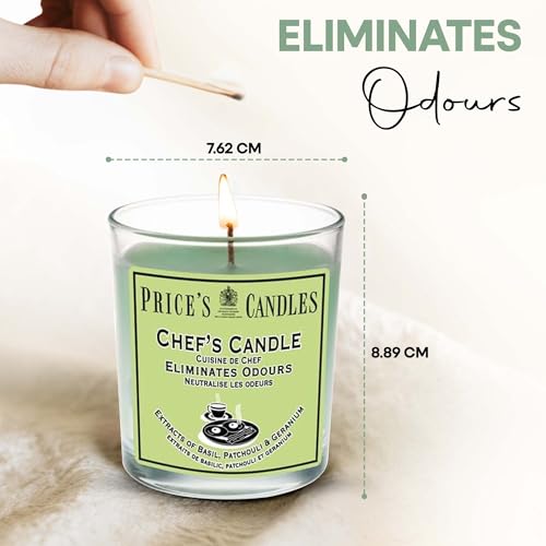 Price's - Household Pet Jar Candle - Odour Eliminating Candle - Made With Orange, Lemon & Thyme Extracts - Clean, Fresh, Quality Fragrance - Long Lasting Scent - Sayby’s