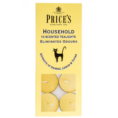 Price's - Household Pet Jar Candle - Odour Eliminating Candle - Made With Orange, Lemon & Thyme Extracts - Clean, Fresh, Quality Fragrance - Long Lasting Scent - Sayby’s
