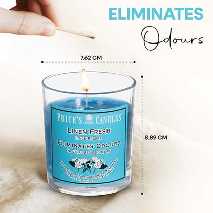 Price's - Household Pet Jar Candle - Odour Eliminating Candle - Made With Orange, Lemon & Thyme Extracts - Clean, Fresh, Quality Fragrance - Long Lasting Scent - Sayby’s
