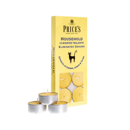 Price's - Household Pet Jar Candle - Odour Eliminating Candle - Made With Orange, Lemon & Thyme Extracts - Clean, Fresh, Quality Fragrance - Long Lasting Scent - Sayby’s
