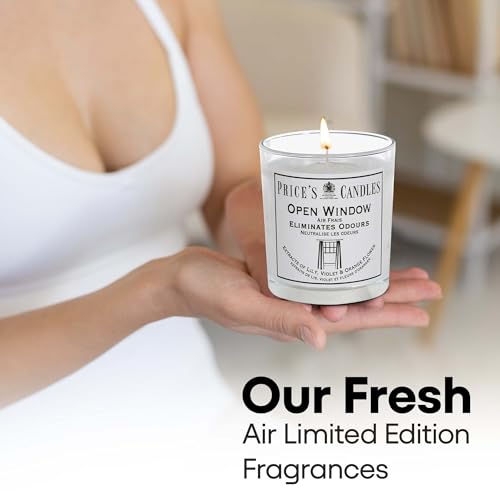 Price's - Household Pet Jar Candle - Odour Eliminating Candle - Made With Orange, Lemon & Thyme Extracts - Clean, Fresh, Quality Fragrance - Long Lasting Scent - Sayby’s