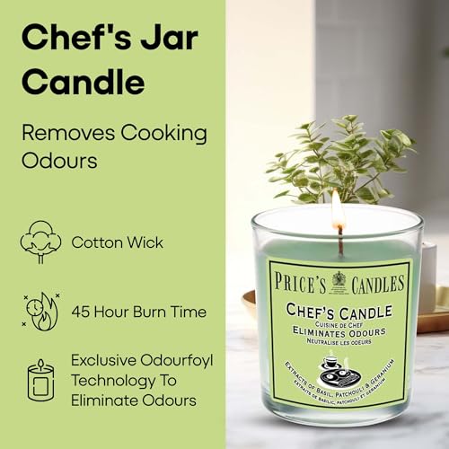 Price's - Household Pet Jar Candle - Odour Eliminating Candle - Made With Orange, Lemon & Thyme Extracts - Clean, Fresh, Quality Fragrance - Long Lasting Scent - Sayby’s