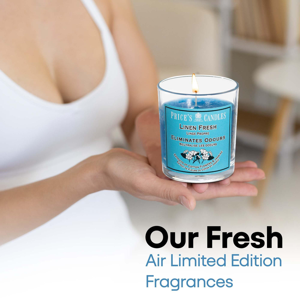 Price's - Household Pet Jar Candle - Odour Eliminating Candle - Made With Orange, Lemon & Thyme Extracts - Clean, Fresh, Quality Fragrance - Long Lasting Scent - Sayby’s