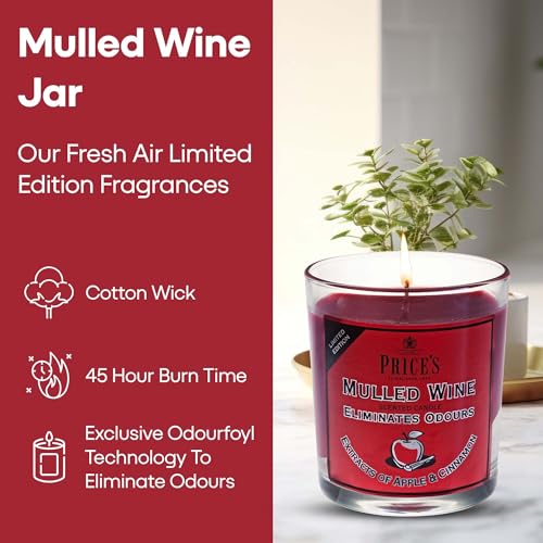 Price's - Household Pet Jar Candle - Odour Eliminating Candle - Made With Orange, Lemon & Thyme Extracts - Clean, Fresh, Quality Fragrance - Long Lasting Scent - Sayby’s
