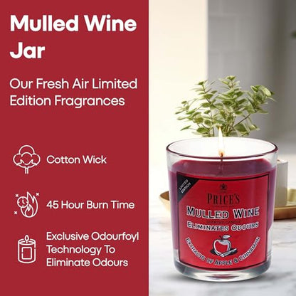 Price's - Household Pet Jar Candle - Odour Eliminating Candle - Made With Orange, Lemon & Thyme Extracts - Clean, Fresh, Quality Fragrance - Long Lasting Scent - Sayby’s