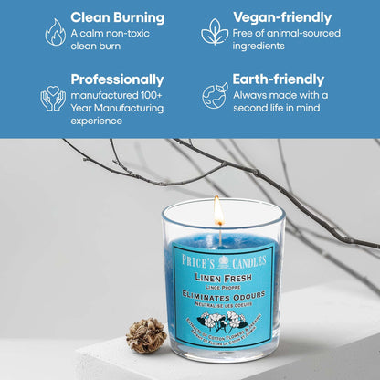Price's - Household Pet Jar Candle - Odour Eliminating Candle - Made With Orange, Lemon & Thyme Extracts - Clean, Fresh, Quality Fragrance - Long Lasting Scent - Sayby’s